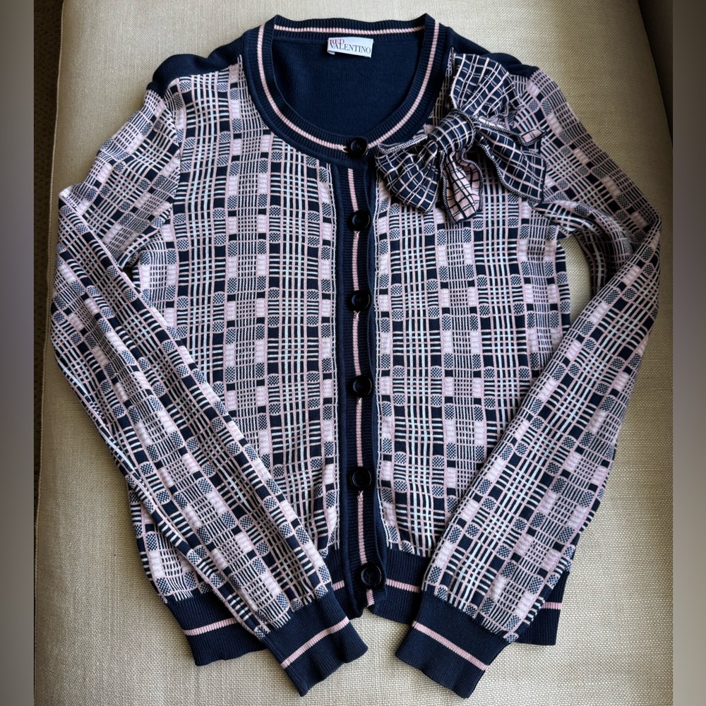 Pre-owned Authentic Red Valentino cotton Cardigan